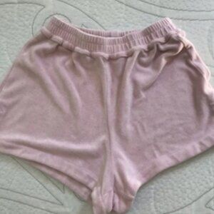 Frankie’s bikinis pink terry cloth shorts - Size L (but fits like a M for SURE!)